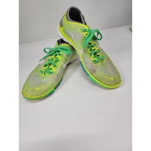 Nike Women Free Gray Yellow Running Shoes Sneakers Size 6